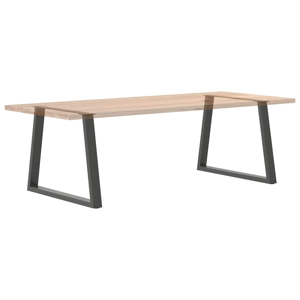 Gambe Tavolo Pranzo a V 2 pz Antracite 90x(72-73,3)cm Acciaio - homemem39