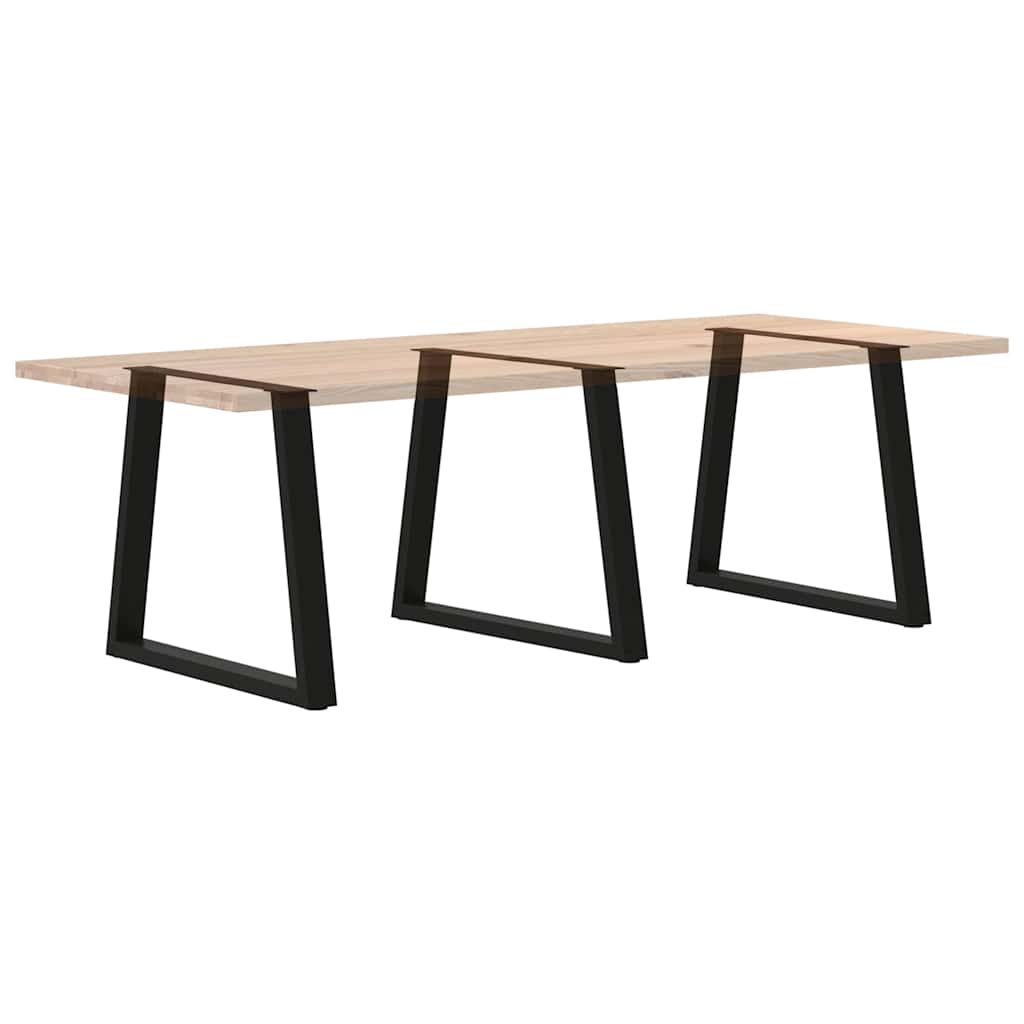 Gambe per Tavolo da Pranzo a V 3 pz Nero 70x(72-73,3)cm Acciaio - homemem39