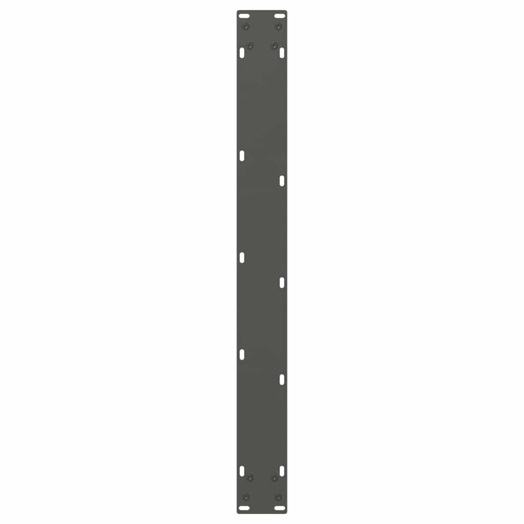 Gambe Tavolo Pranzo a V 3 pz Antracite 70x(72-73,3)cm Acciaio - homemem39