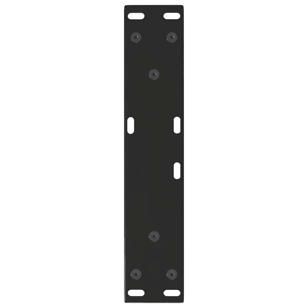 Gambe per Tavolo da Pranzo a V 2 pz Nero 30x(30-31,3)cm Acciaio - homemem39