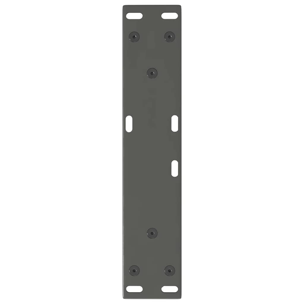 Gambe Tavolo Pranzo a V 2 pz Antracite 30x(30-31,3)cm Acciaio - homemem39