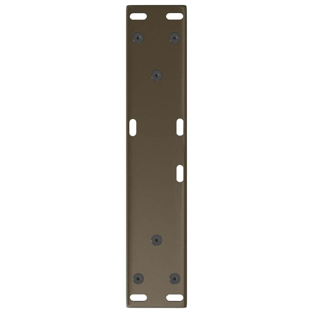 Gambe per Tavolo Pranzo a V 2pz Naturale 40x(30-31,3)cm Acciaio - homemem39