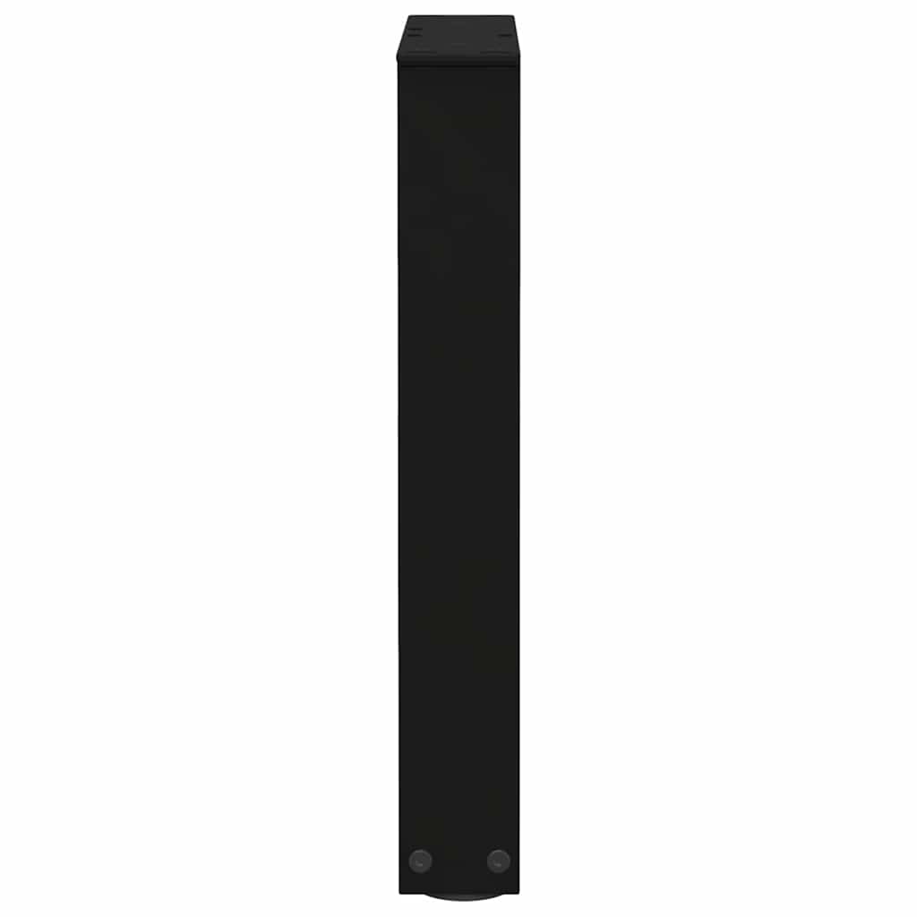 Gambe per Tavolo da Pranzo a V 2 pz Nero 38x(42-43,3)cm Acciaio - homemem39