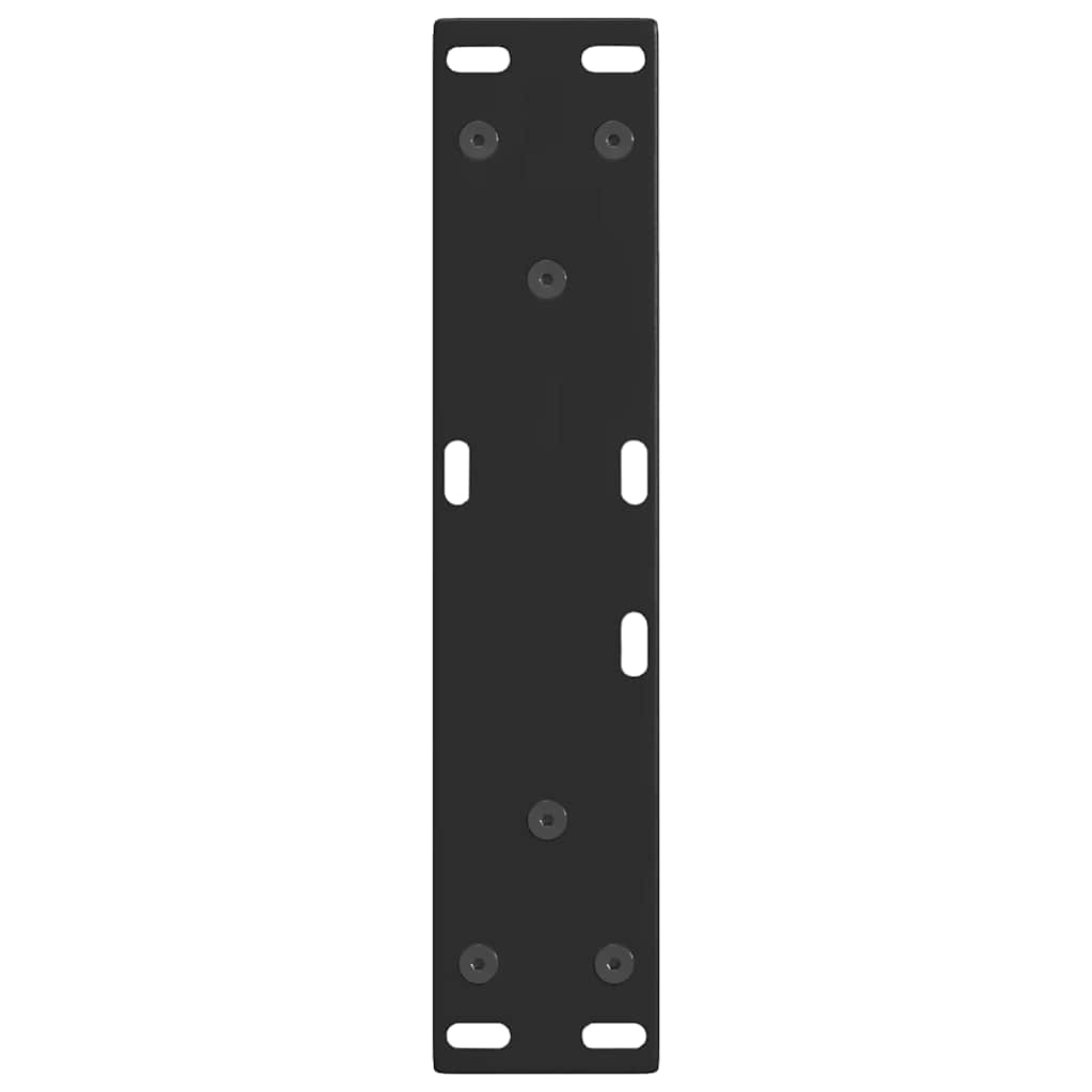 Gambe per Tavolo da Pranzo a V 2 pz Nero 38x(42-43,3)cm Acciaio - homemem39