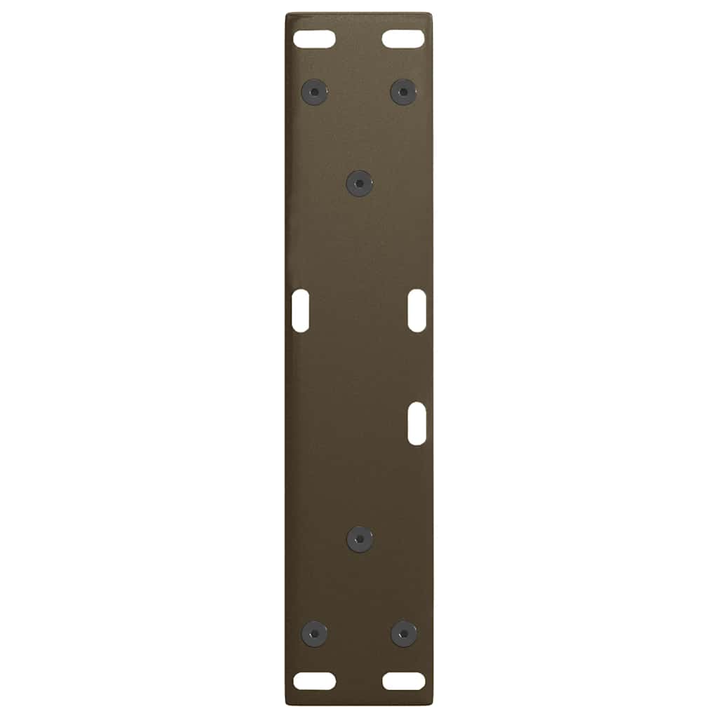 Gambe per Tavolo Pranzo a V 2pz Naturale 38x(42-43,3)cm Acciaio - homemem39