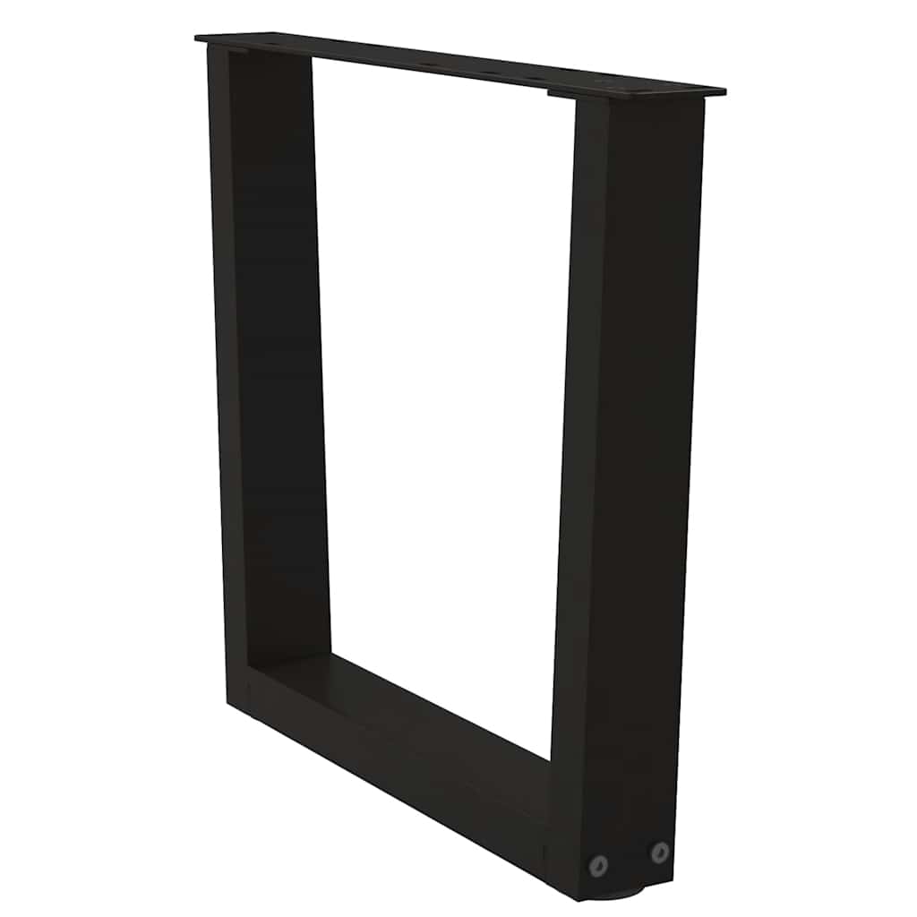 Gambe per Tavolo da Pranzo a V 2 pz Nero 50x(42-43,3)cm Acciaio - homemem39