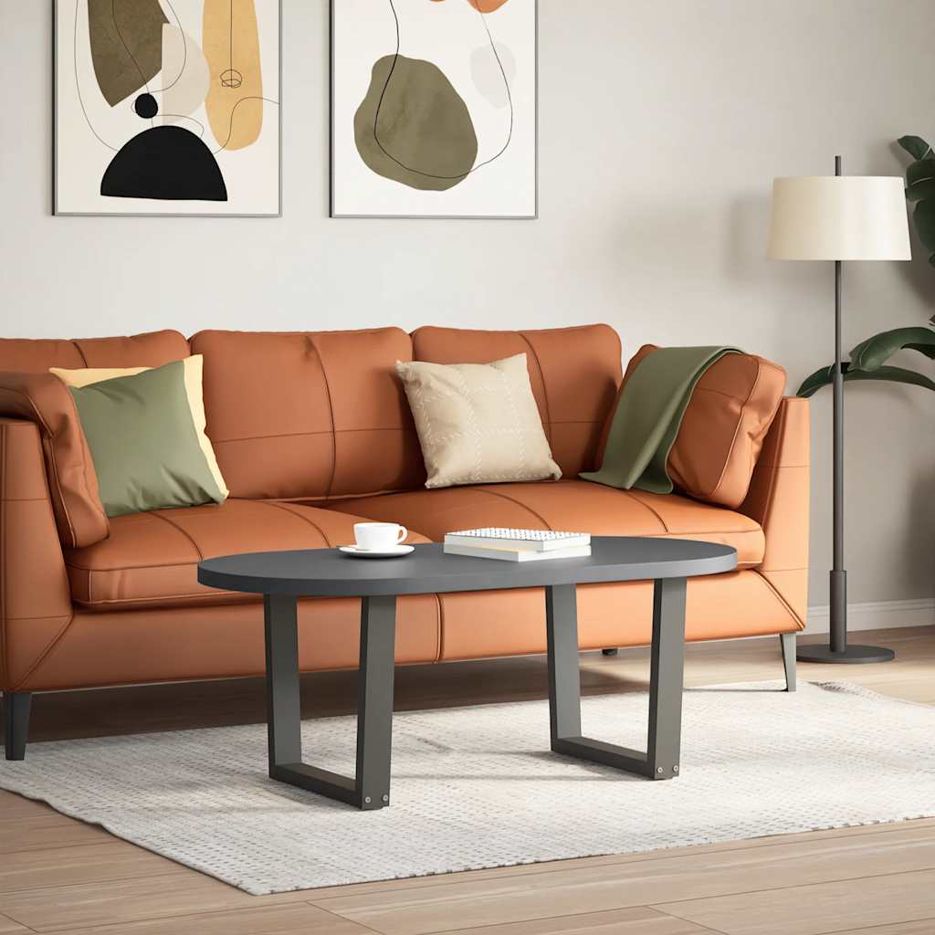 Gambe Tavolo Pranzo a V 2 pz Antracite 50x(42-43,3)cm Acciaio - homemem39