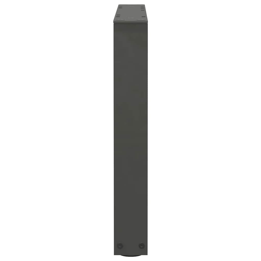 Gambe Tavolo Pranzo a V 2 pz Antracite 50x(42-43,3)cm Acciaio - homemem39