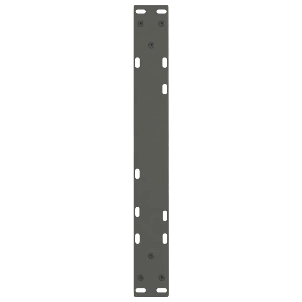 Gambe Tavolo Pranzo a V 2 pz Antracite 50x(42-43,3)cm Acciaio - homemem39