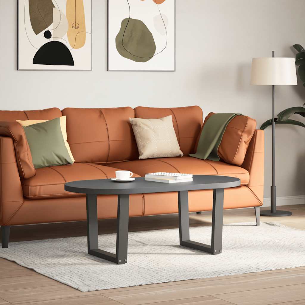 Gambe Tavolo Pranzo a V 2 pz Antracite 60x(42-43,3)cm Acciaio - homemem39