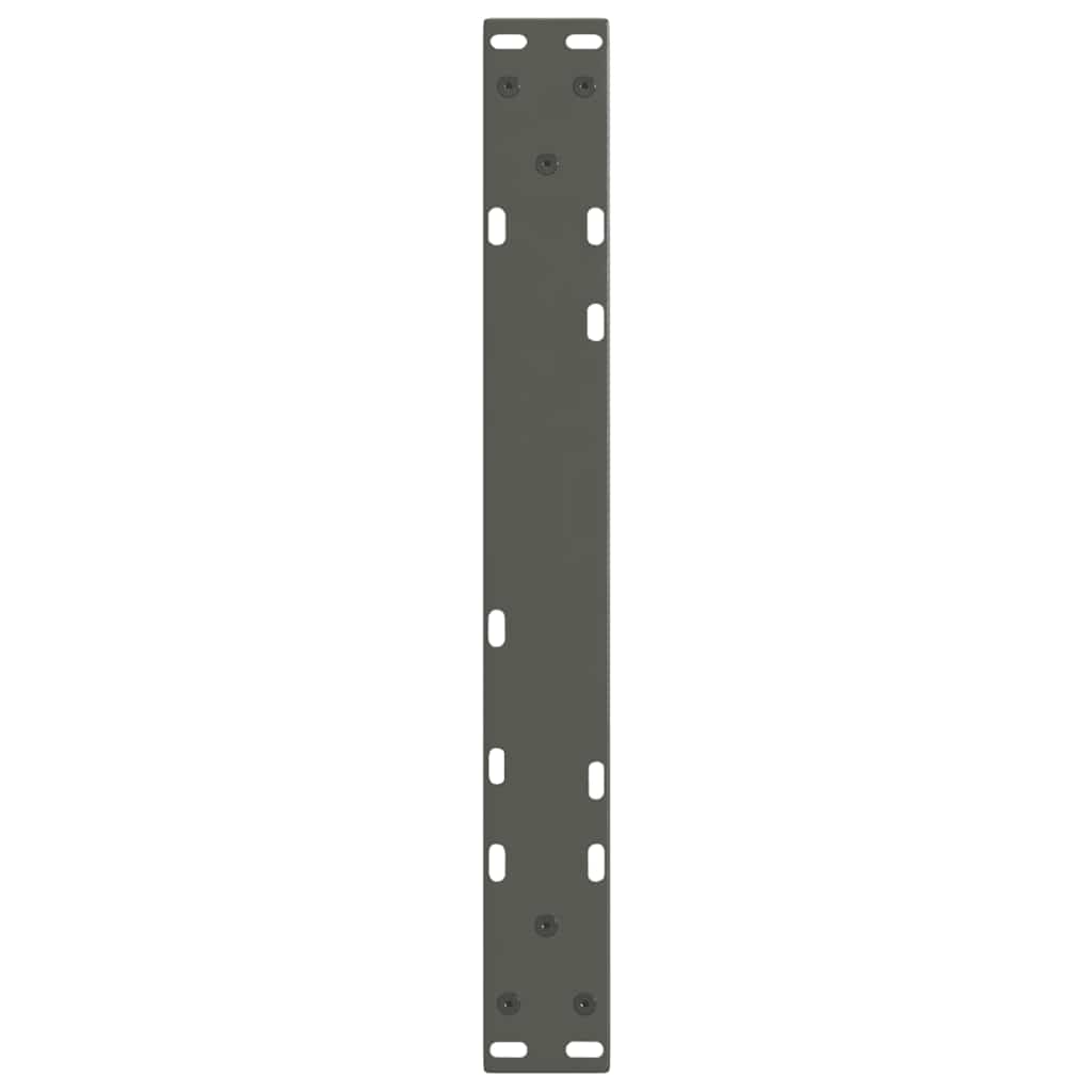 Gambe Tavolo Pranzo a V 2 pz Antracite 60x(42-43,3)cm Acciaio - homemem39