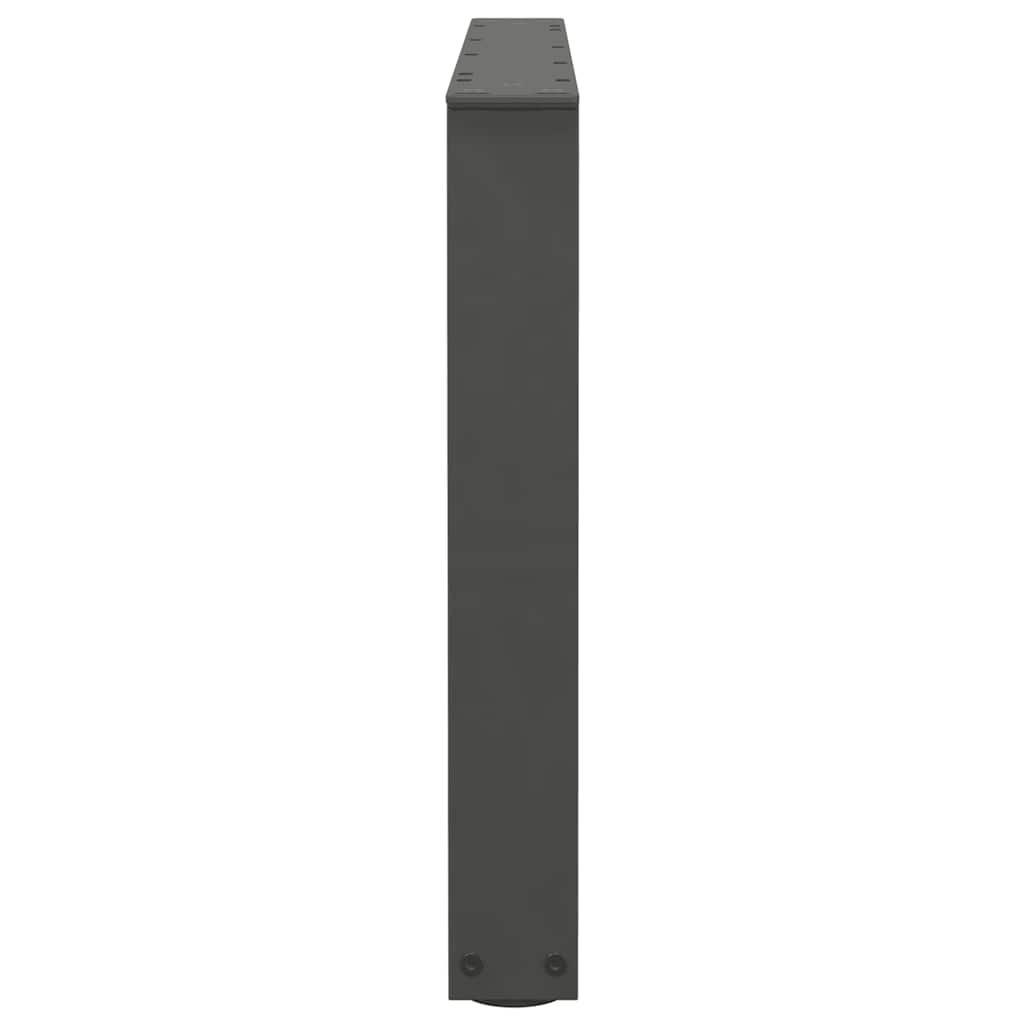 Gambe Tavolo Pranzo a V 2 pz Antracite 70x(42-43,3)cm Acciaio - homemem39