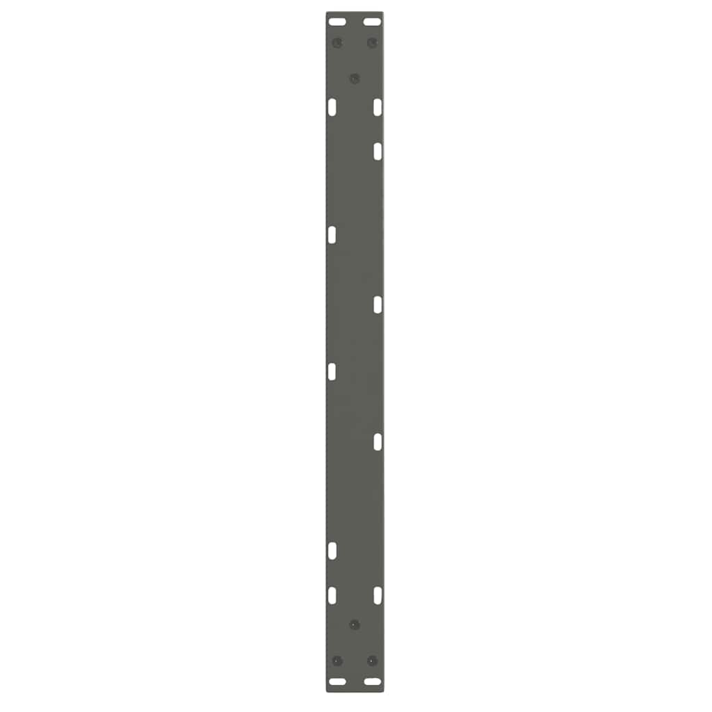 Gambe Tavolo Pranzo a V 2 pz Antracite 70x(42-43,3)cm Acciaio - homemem39