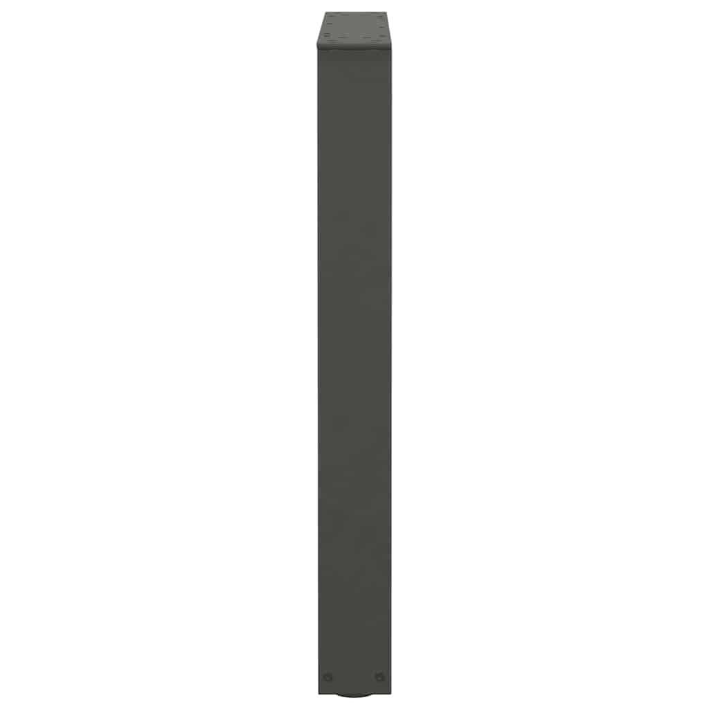 Gambe Tavolo Pranzo a V 2 pz Antracite 60x(72-73,3)cm Acciaio - homemem39
