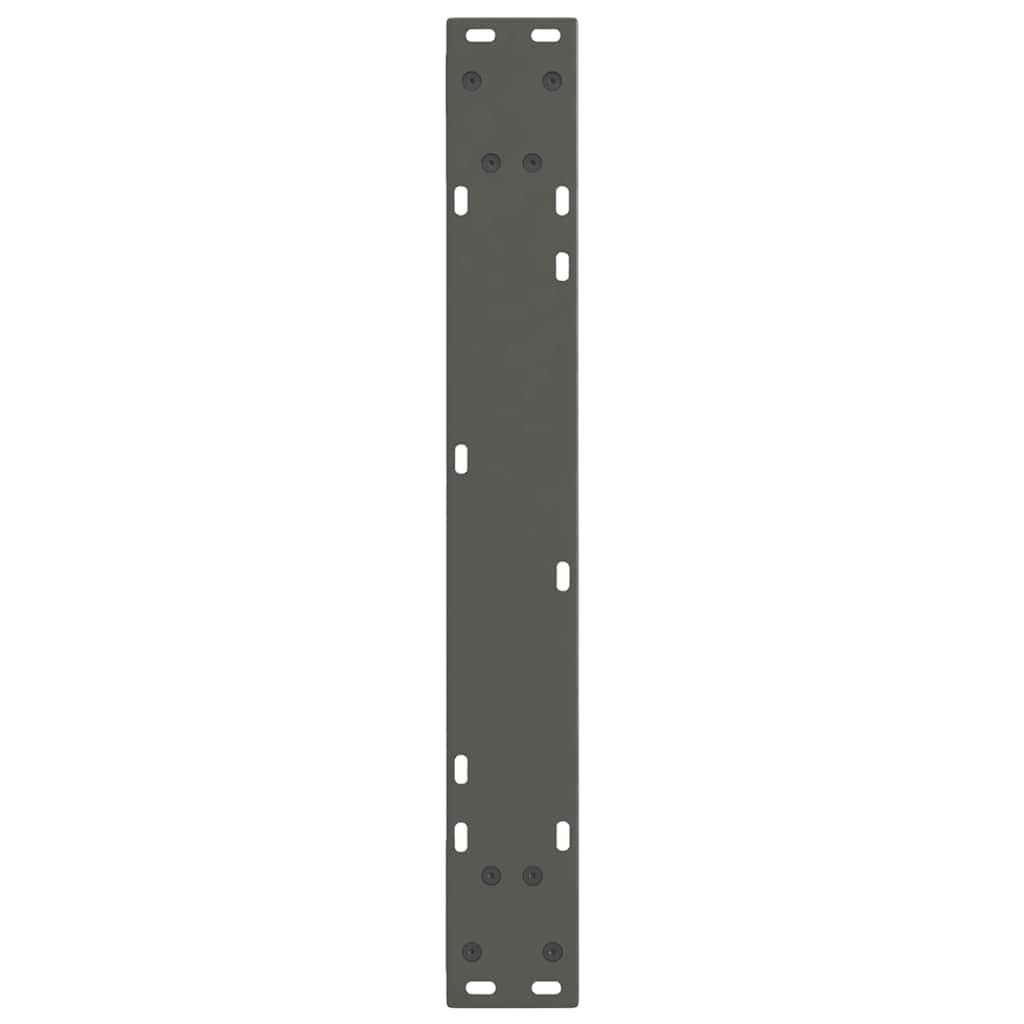 Gambe Tavolo Pranzo a V 2 pz Antracite 60x(72-73,3)cm Acciaio - homemem39
