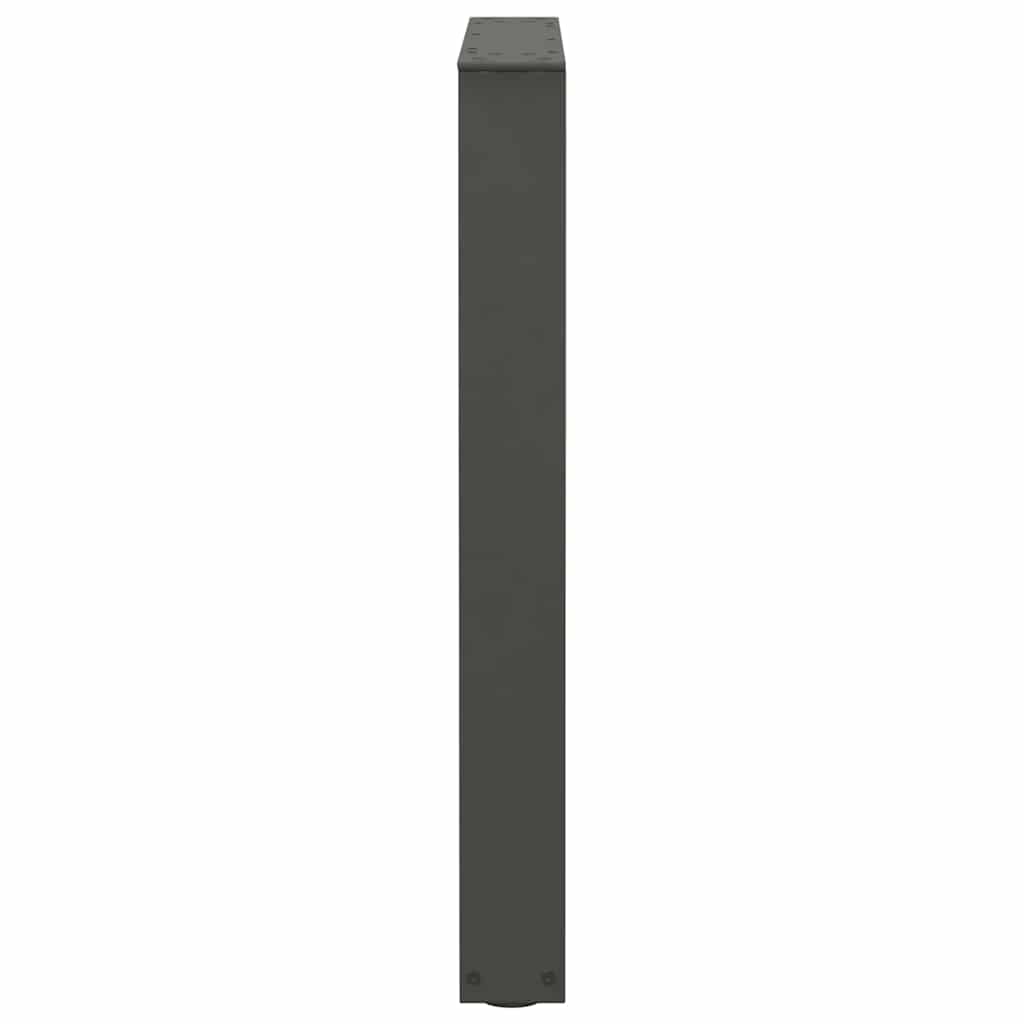 Gambe Tavolo Pranzo a V 2 pz Antracite 70x(72-73,3)cm Acciaio - homemem39