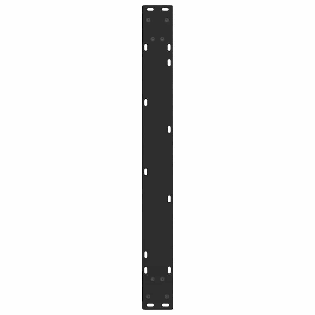 Gambe per Tavolo da Pranzo a V 2 pz Nero 80x(72-73,3)cm Acciaio