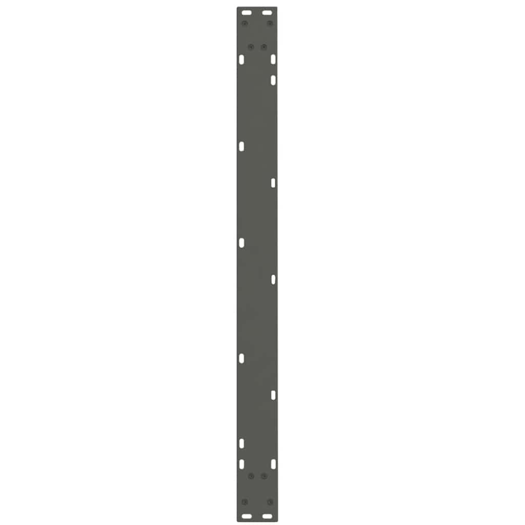Gambe Tavolo Pranzo a V 2 pz Antracite 100x(72-73,3)cm Acciaio - homemem39