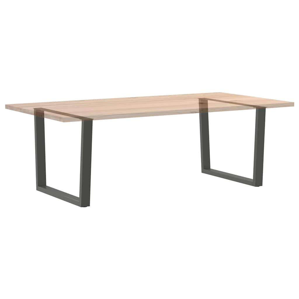 Gambe Tavolo Pranzo a V 2 pz Antracite 100x(72-73,3)cm Acciaio - homemem39