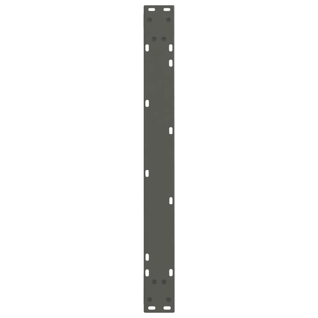 Gambe Tavolo Pranzo a V 3 pz Antracite 80x(72-73,3)cm Acciaio - homemem39