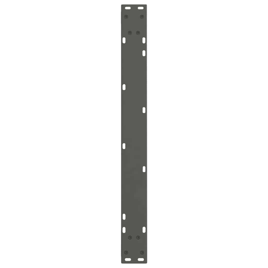 Gambe Tavolo Pranzo a V 3 pz Antracite 90x(72-73,3)cm Acciaio - homemem39