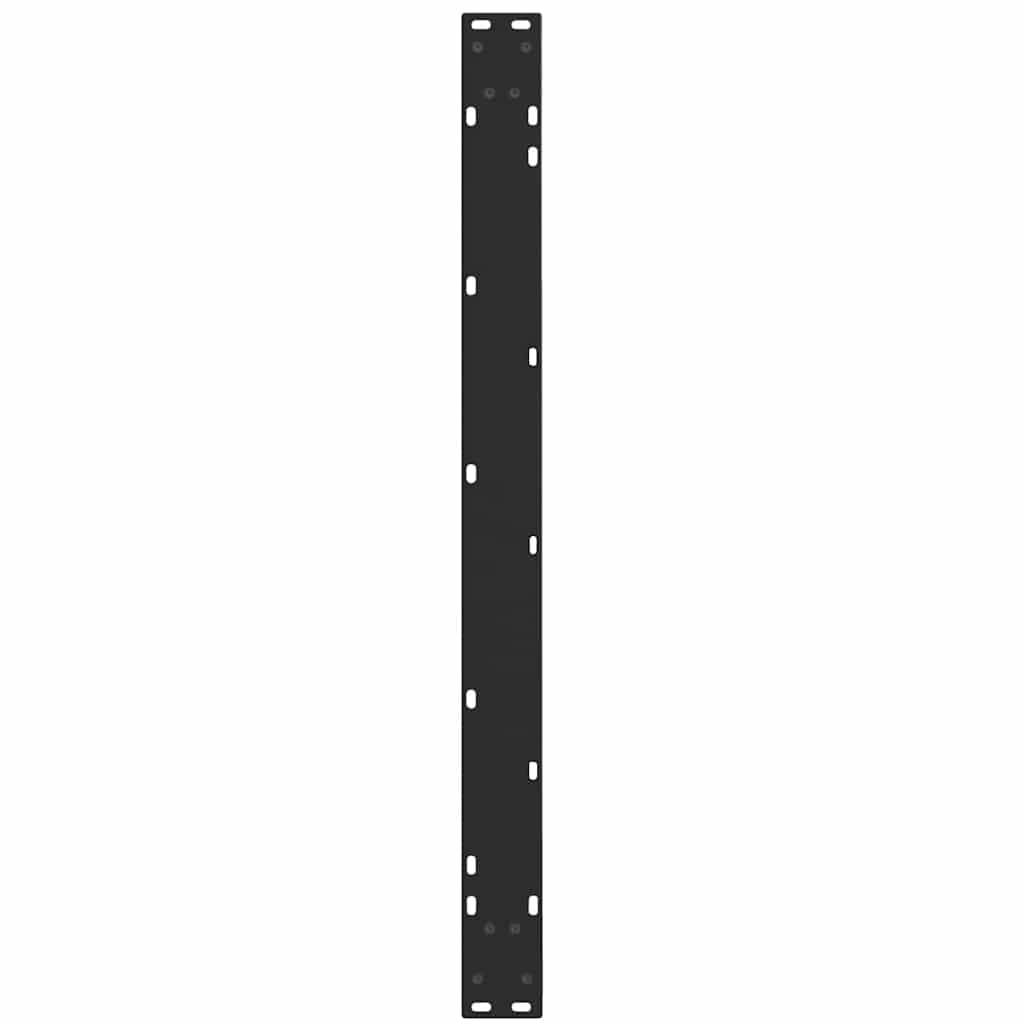 Gambe per Tavolo da Pranzo a V 3pz Nero 100x(72-73,3)cm Acciaio - homemem39
