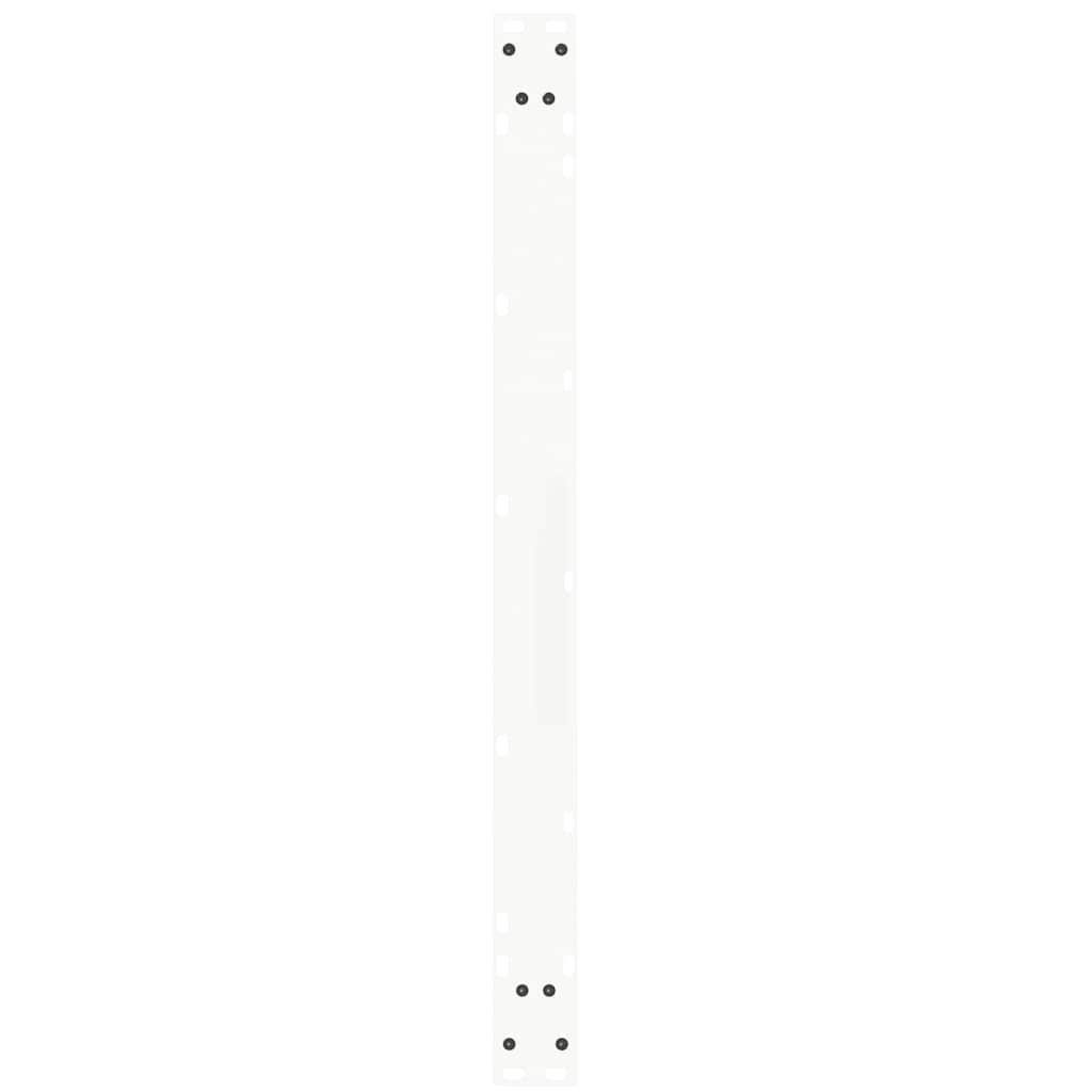 Gambe per Tavolo Pranzo a V 3 pz Bianco 100x(72-73,3)cm Acciaio - homemem39