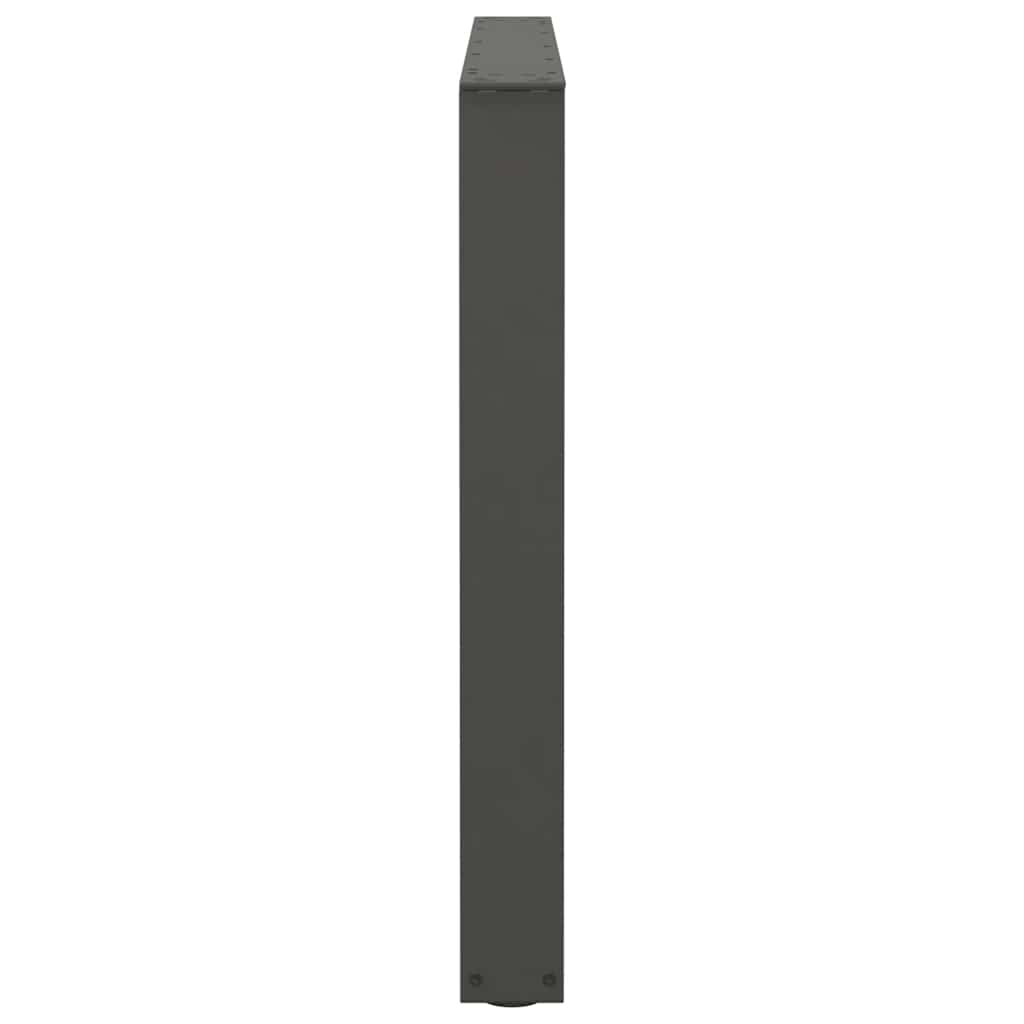 Gambe Tavolo Pranzo a V 3 pz Antracite 100x(72-73,3)cm Acciaio - homemem39