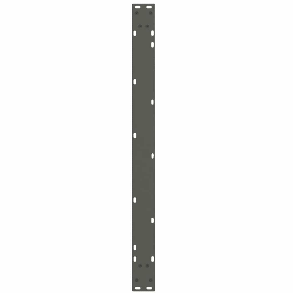Gambe Tavolo Pranzo a V 3 pz Antracite 100x(72-73,3)cm Acciaio - homemem39