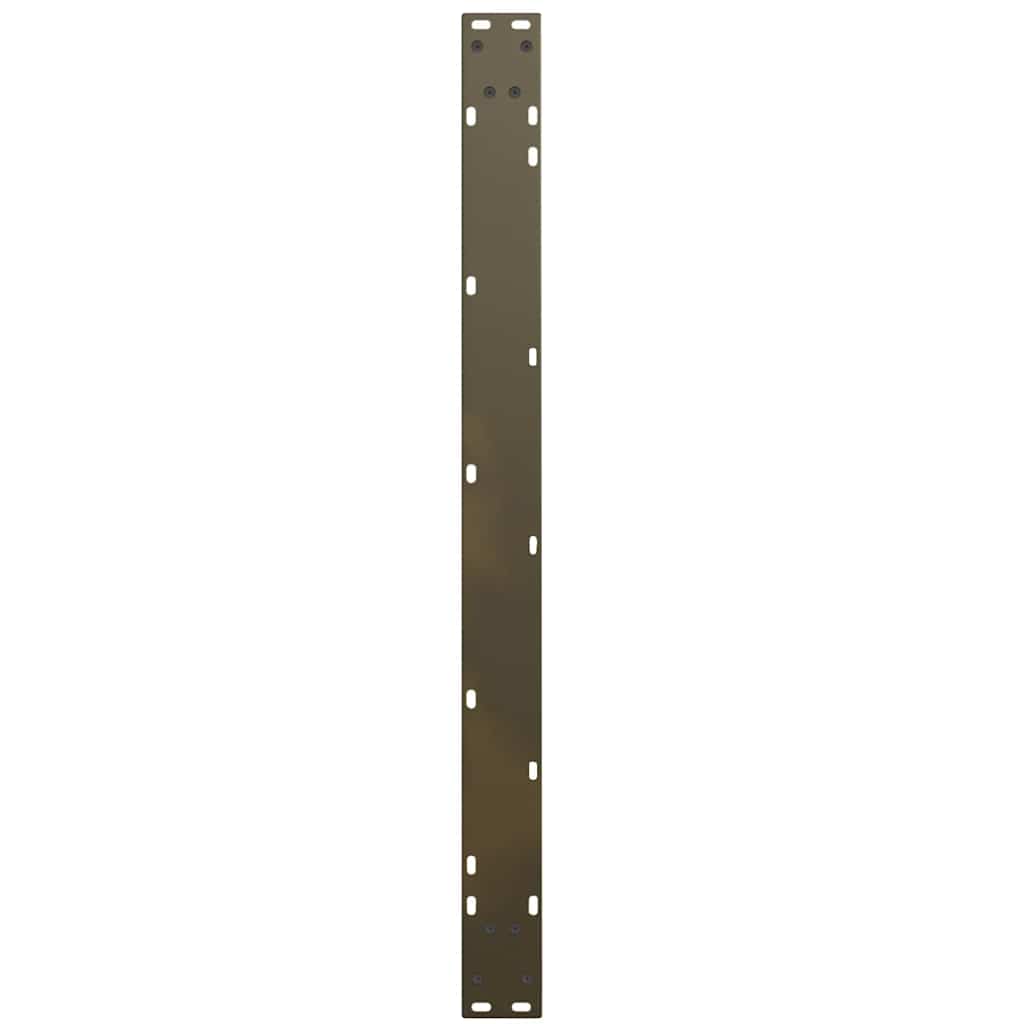 Gambe Tavolo Pranzo a V 3 pz Naturale 100x(72-73,3)cm Acciaio - homemem39
