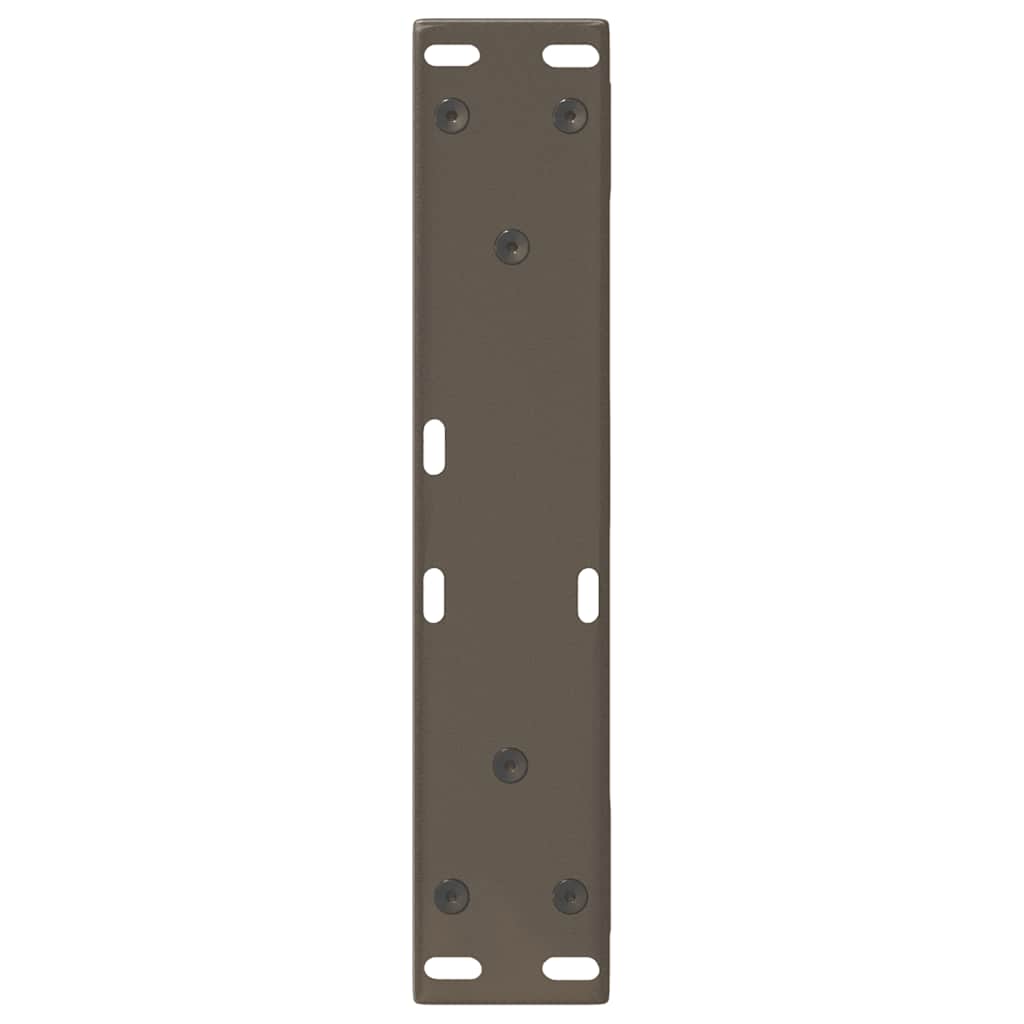 Gambe per Tavolino 2 pz Naturale 40x(30-31,3) cm in Acciaio - homemem39