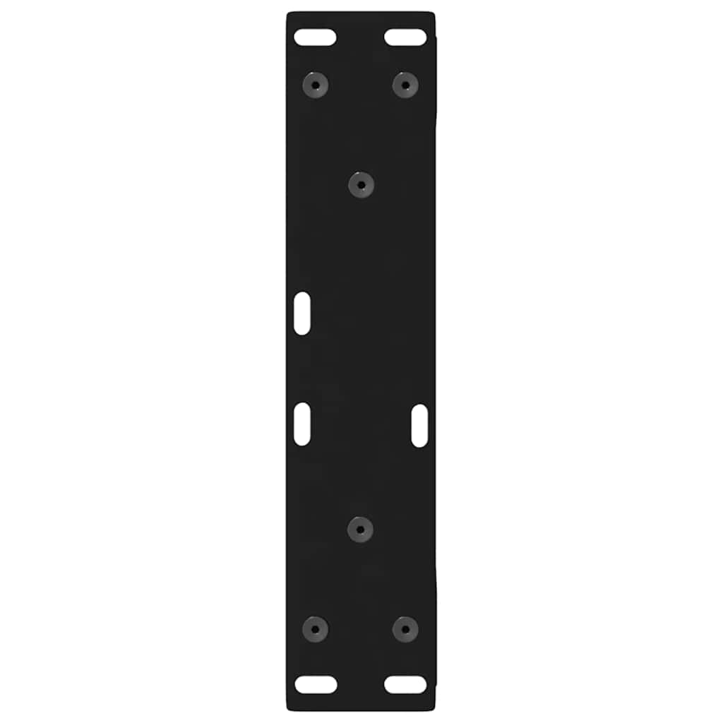 Gambe per Tavolino 2 pz Nero 38x(42-43,3) cm in Acciaio