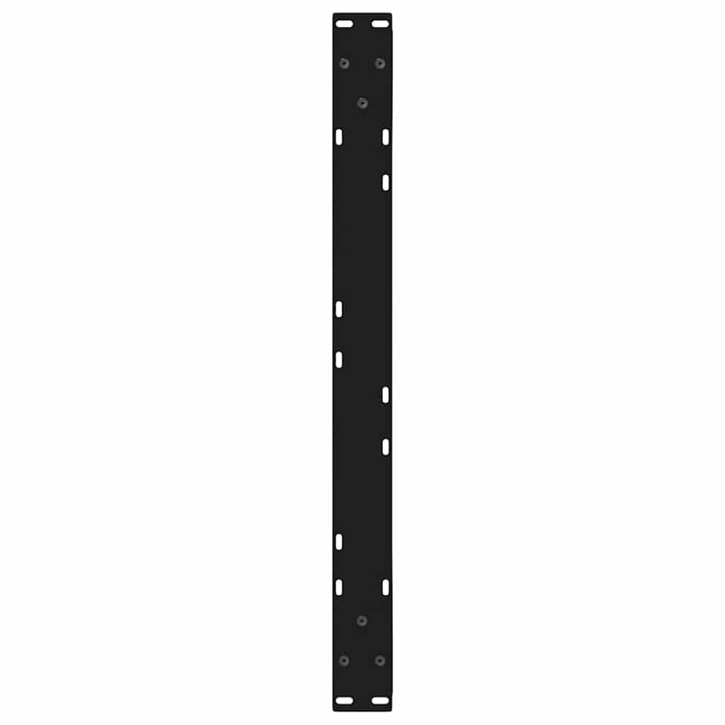 Gambe per Tavolino 2 pz Nero 70x(42-43,3) cm in Acciaio - homemem39