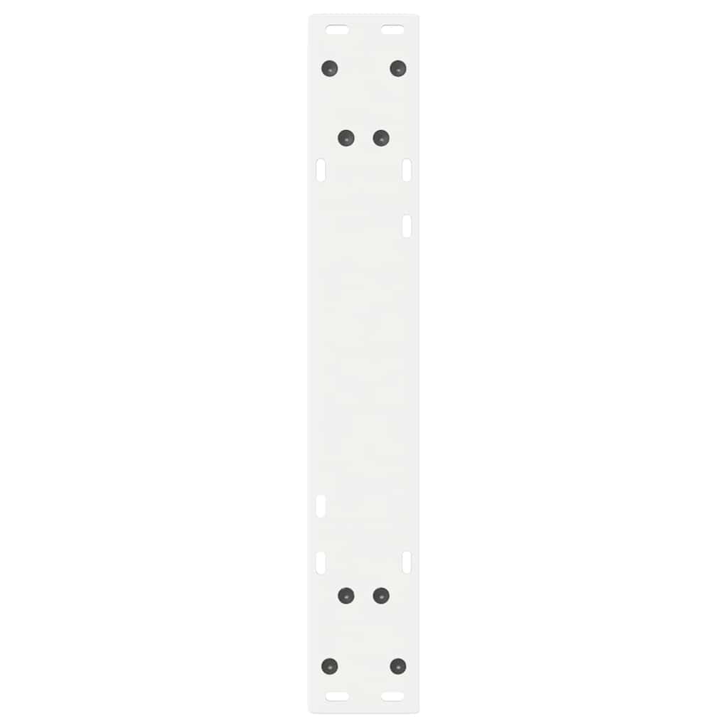 Gambe per Tavolo da Pranzo 2 pz Bianco 50x(72-73,3) cm Acciaio - homemem39