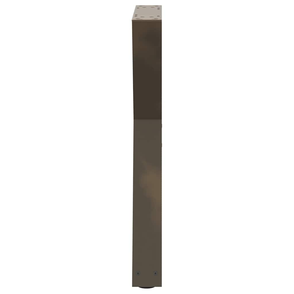 Gambe per Tavolo da Pranzo 2 pz Naturale 50x(72-73,3)cm Acciaio - homemem39