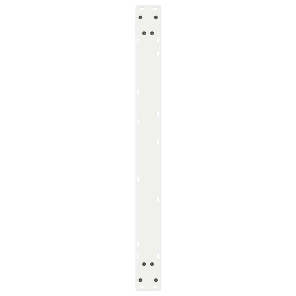 Gambe per Tavolo da Pranzo 2 pz Bianco 90x(72-73,3) cm Acciaio - homemem39