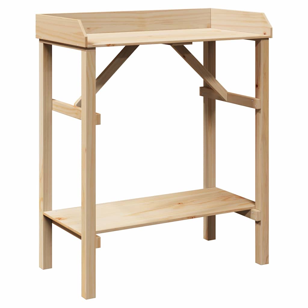 Supporti per piante con lo scaffale Beige 75 x 40 x 90 cm