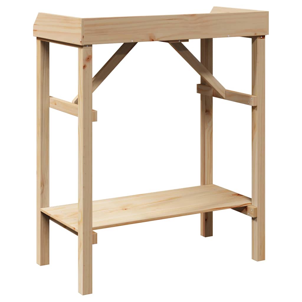 Supporti per piante con lo scaffale Beige 75 x 40 x 90 cm