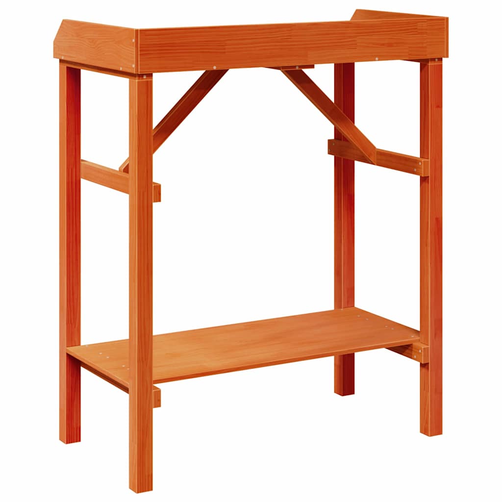 Supporti per piante con lo scaffale Marrone 75 x 40 x 90 cm