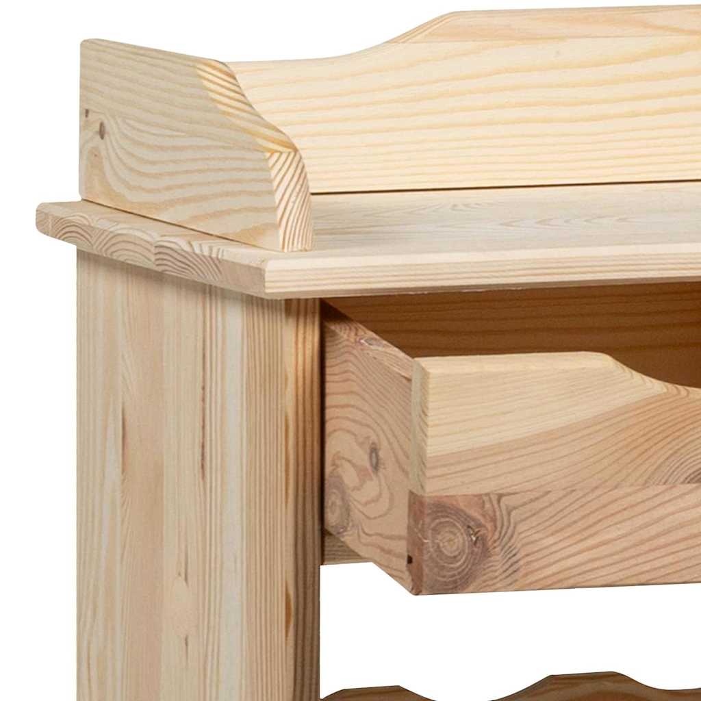 Portabottiglie Marrone 90 x 60 x 30 cm Legno di Pino Solido