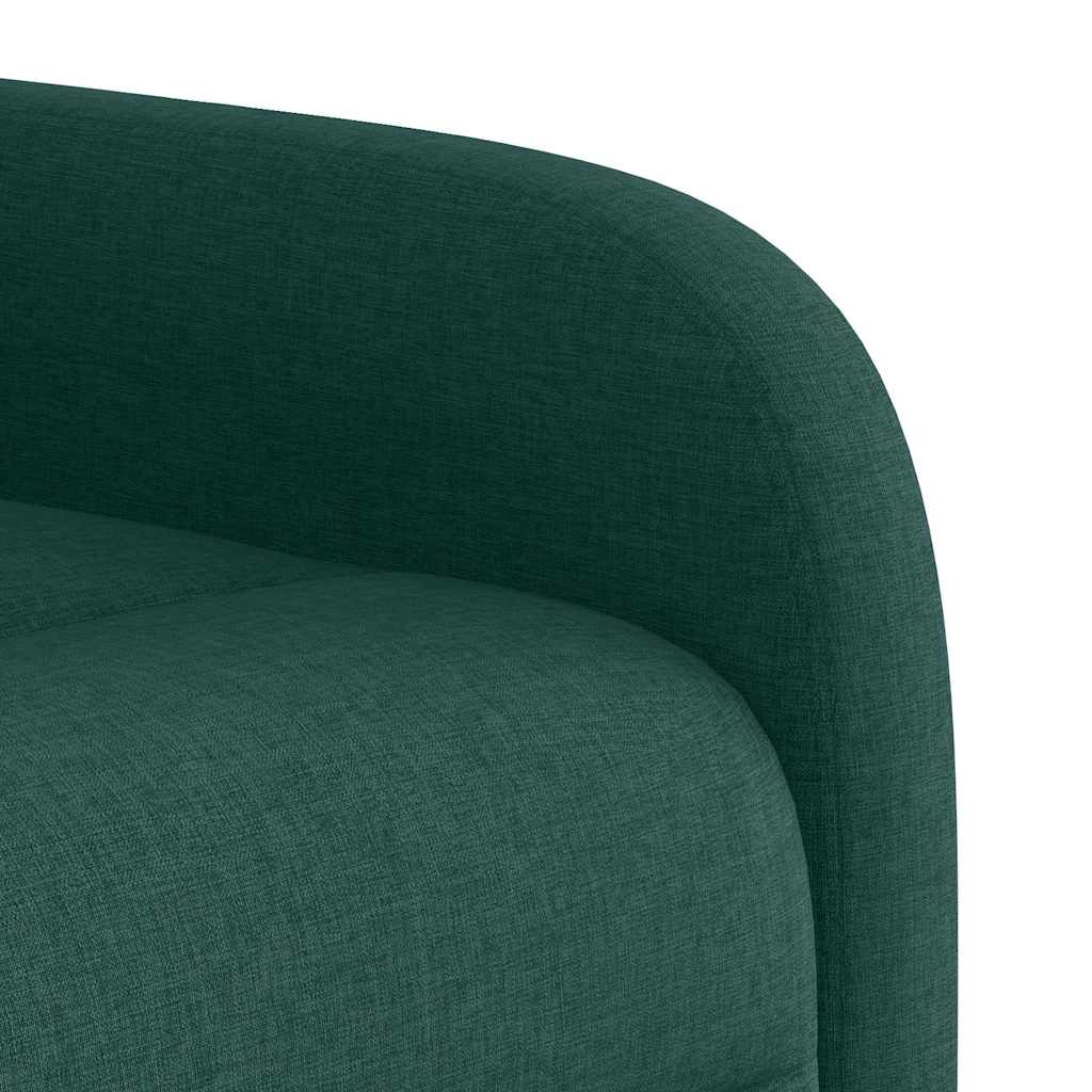 Poltrona Elettrica Reclinabile Verde Scuro in Tessuto | homemem39