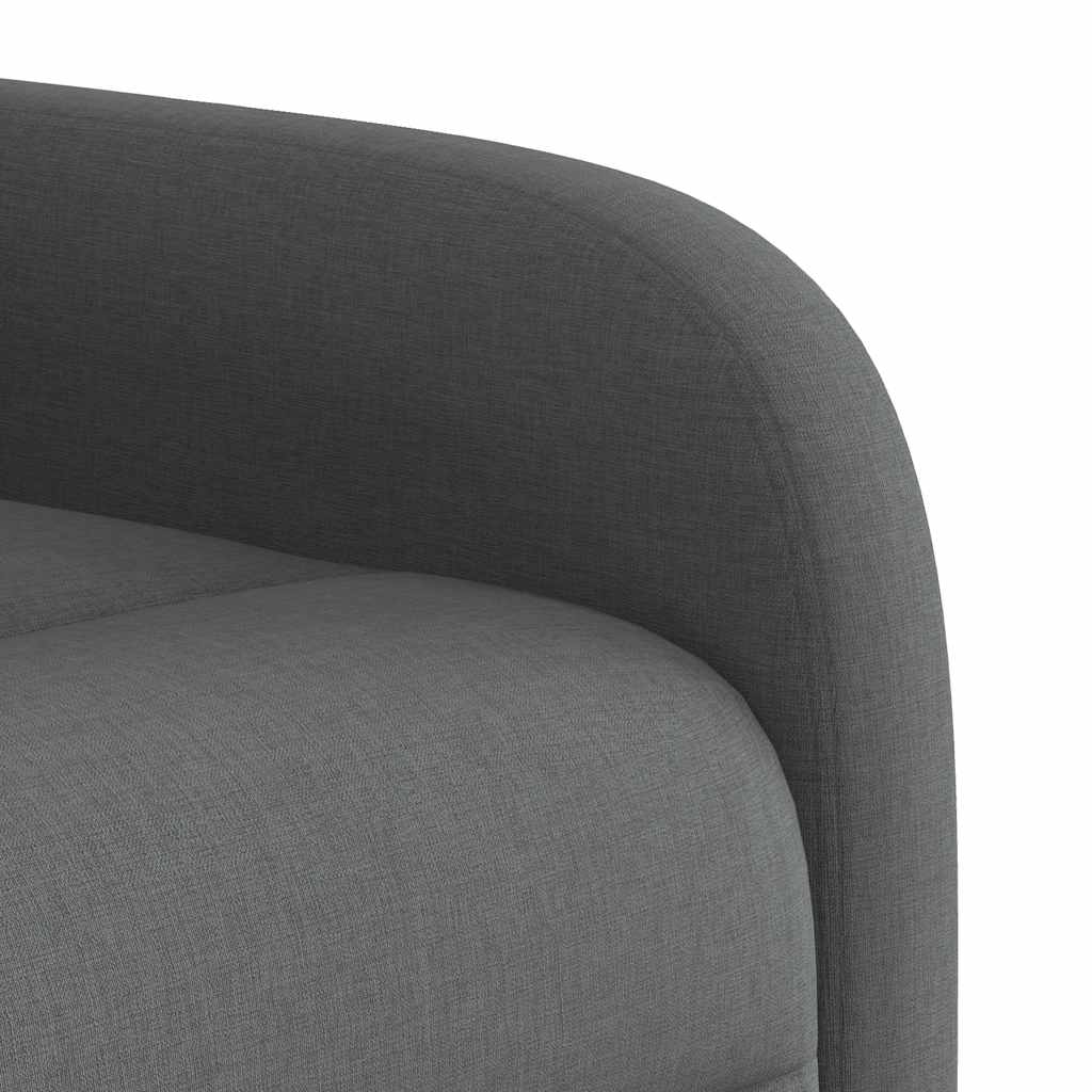 Poltrona Alzapersona Reclinabile Grigio Scuro in Tessuto | homemem39