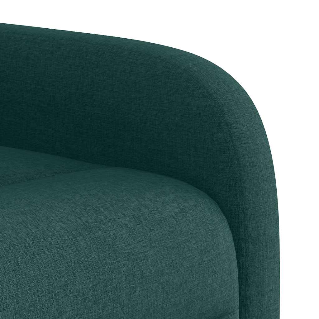 Poltrona Alzapersona Reclinabile Verde Scuro in Tessuto | homemem39