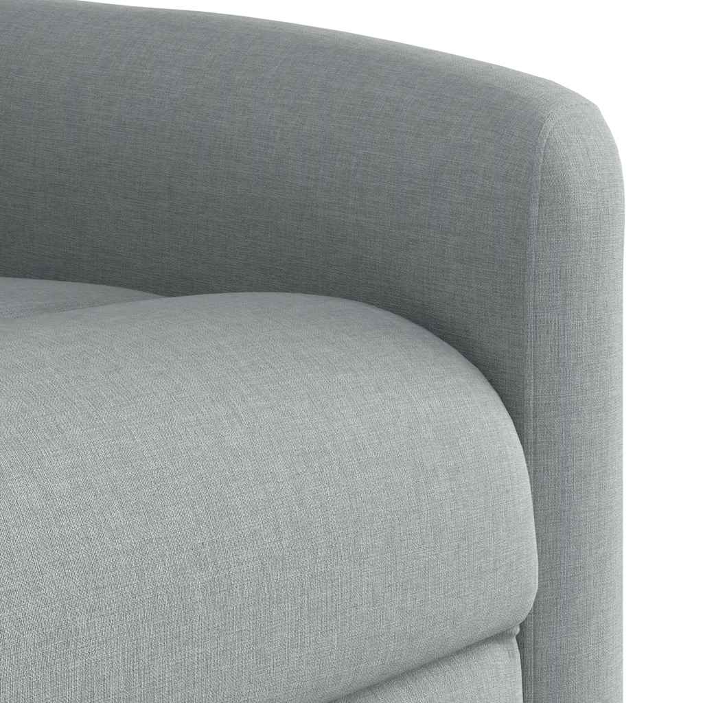 Poltrona Elettrica Reclinabile Grigio Chiaro in Tessuto | homemem39
