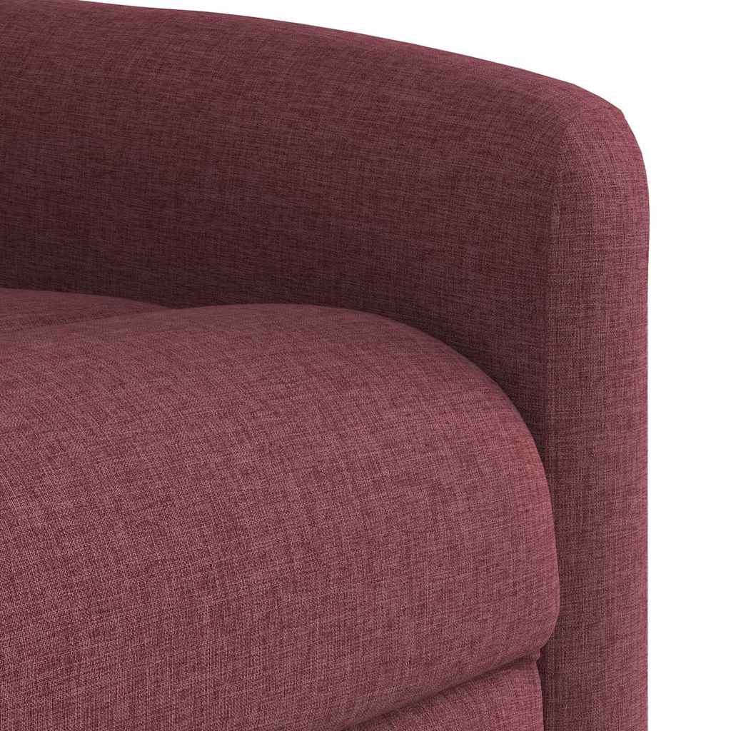 Poltrona Elettrica Reclinabile Rosso Vino in Tessuto | homemem39