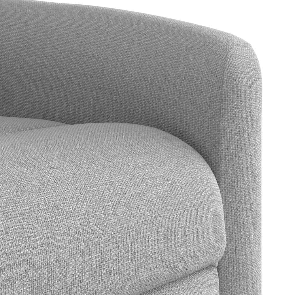 Poltrona Elettrica Reclinabile Grigio Nuvola in Tessuto | homemem39