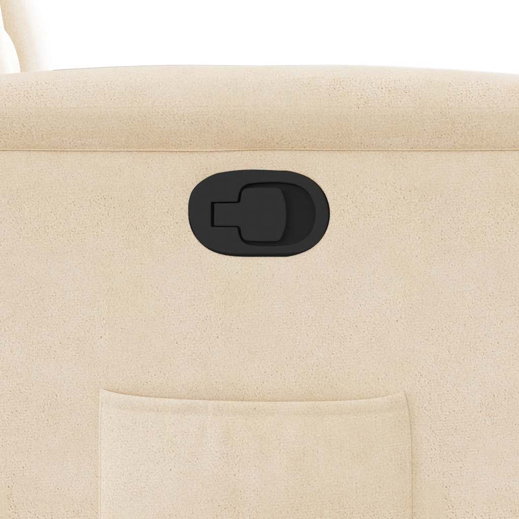 Poltrona Alzapersona Reclinabile Beige in Tessuto Microfibra - homemem39
