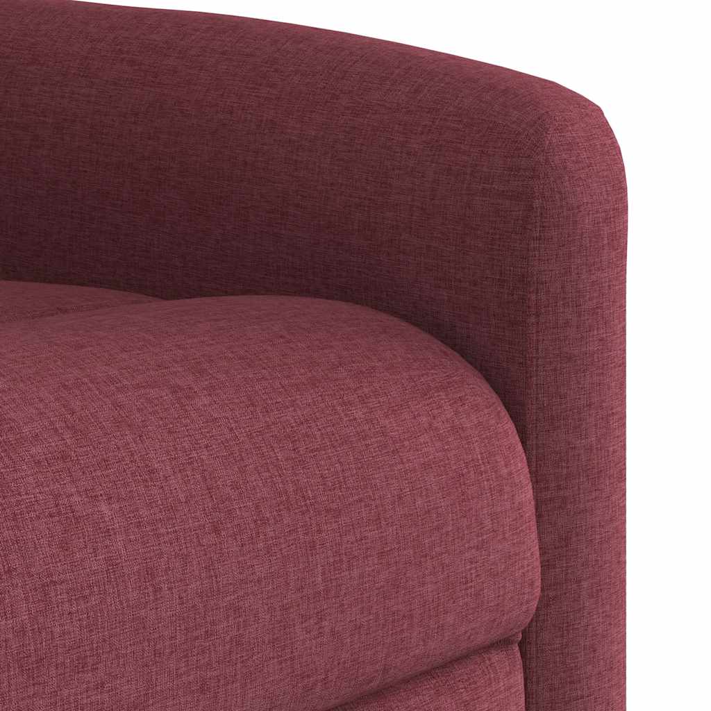 Poltrona Massaggiante Reclinabile Elettrica Rosso Vino Tessuto | homemem39