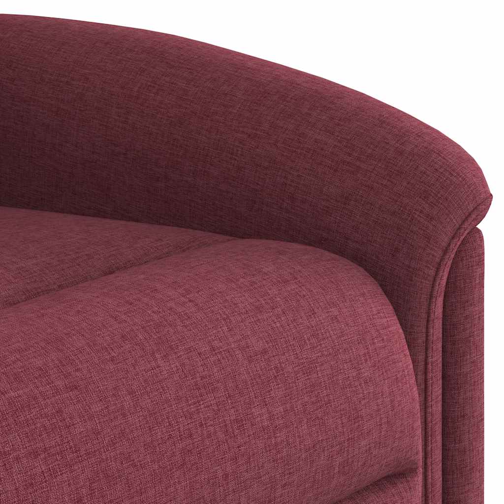 Poltrona Elettrica Reclinabile Rosso Vino in Tessuto | homemem39