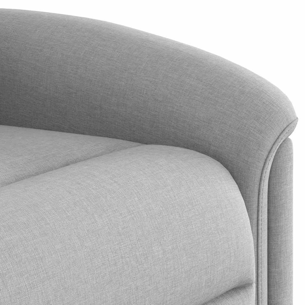Poltrona Alzapersona Reclinabile Grigio Nuvola in Tessuto | homemem39